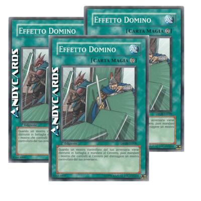 3x Domino Effect   Common   DP08 IT018   1Ed   Yugioh ANDYCARDS