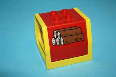 Lego Duplo - Container - Holz - Ersatzteil Zubehör Eisenbahn Klappbar