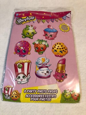 Unique Shopkins Photo Booth Props (8 Piece)