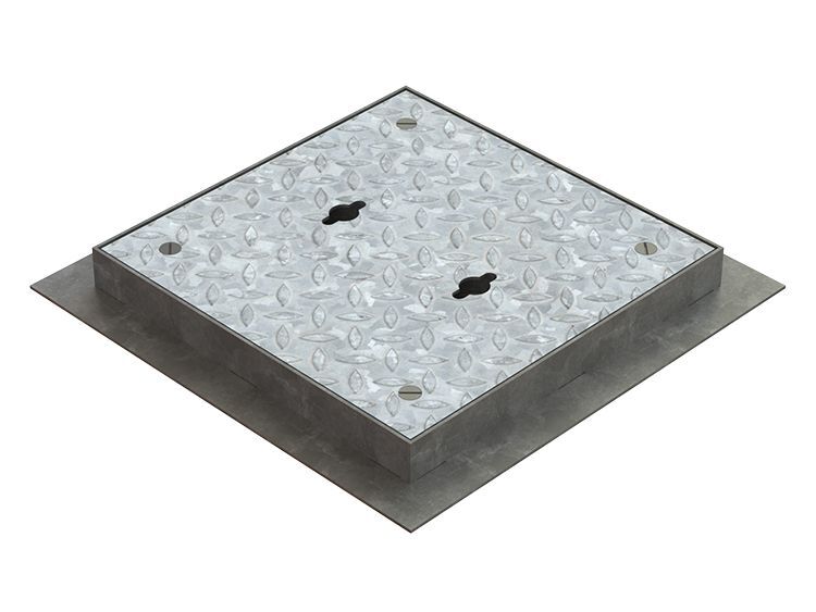 300 x 300mm opening Solid Top Manhole Cover - Pedestrian Loading