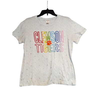 Clemson Tigers Ladies T-Shirt L/G Rainbow By Sideline Apparel
