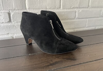 Corso Como Womens Bailie Suede Black Ankle Heels Shoes  Boots  Sz 8 M