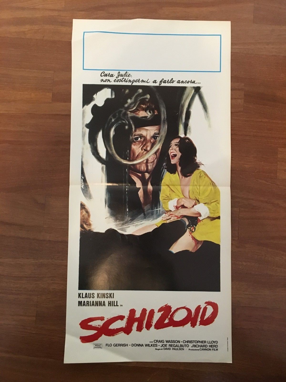 Locandina originale film Schizoid (1980) - Regia di David Paulsen