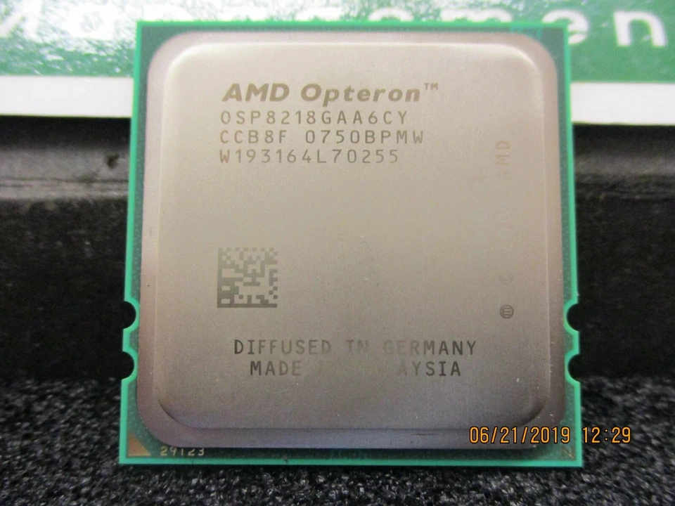 AMD-OSP8218GAA6CY - Opteron 8218 HE Dual Core 2.60GHZ 1000MHZ FSB 1MB L2 cache - Image 3 of 3