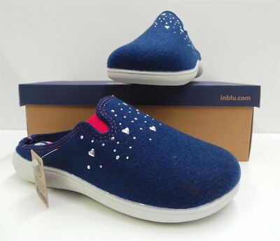 BLU BRAND WARM FELT SOFT STUDDED HEARTS SLIPPER SLIPPER ART.EC75