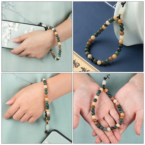 Bodhi Cell Phone Chain Mobile Hand Lanyard Cellphone Wrist Strap - Zdjęcie 2 z 12