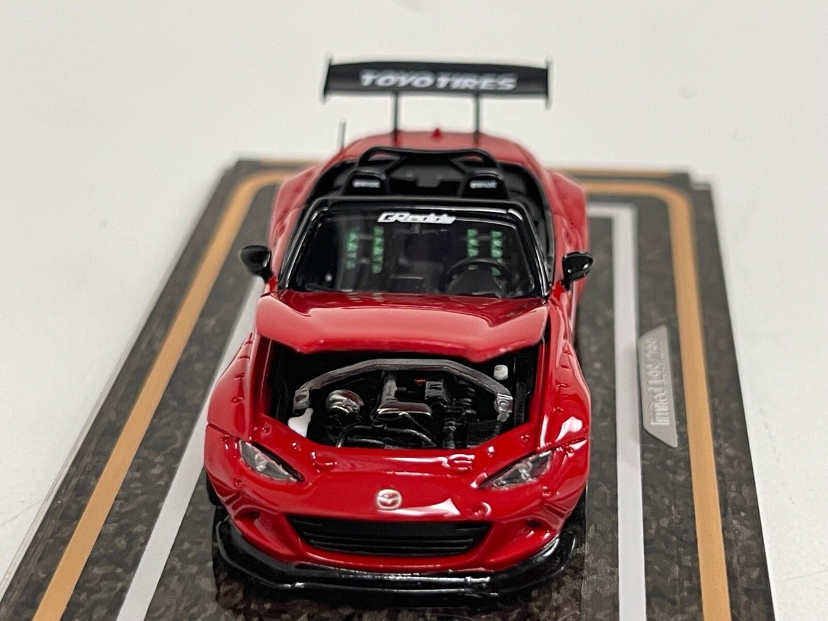 MX-5 ND 1/64スケールミニカー 1/64 GCD X Enchery Mazda MX-5 RF (Orange Red) Diecast Car Model