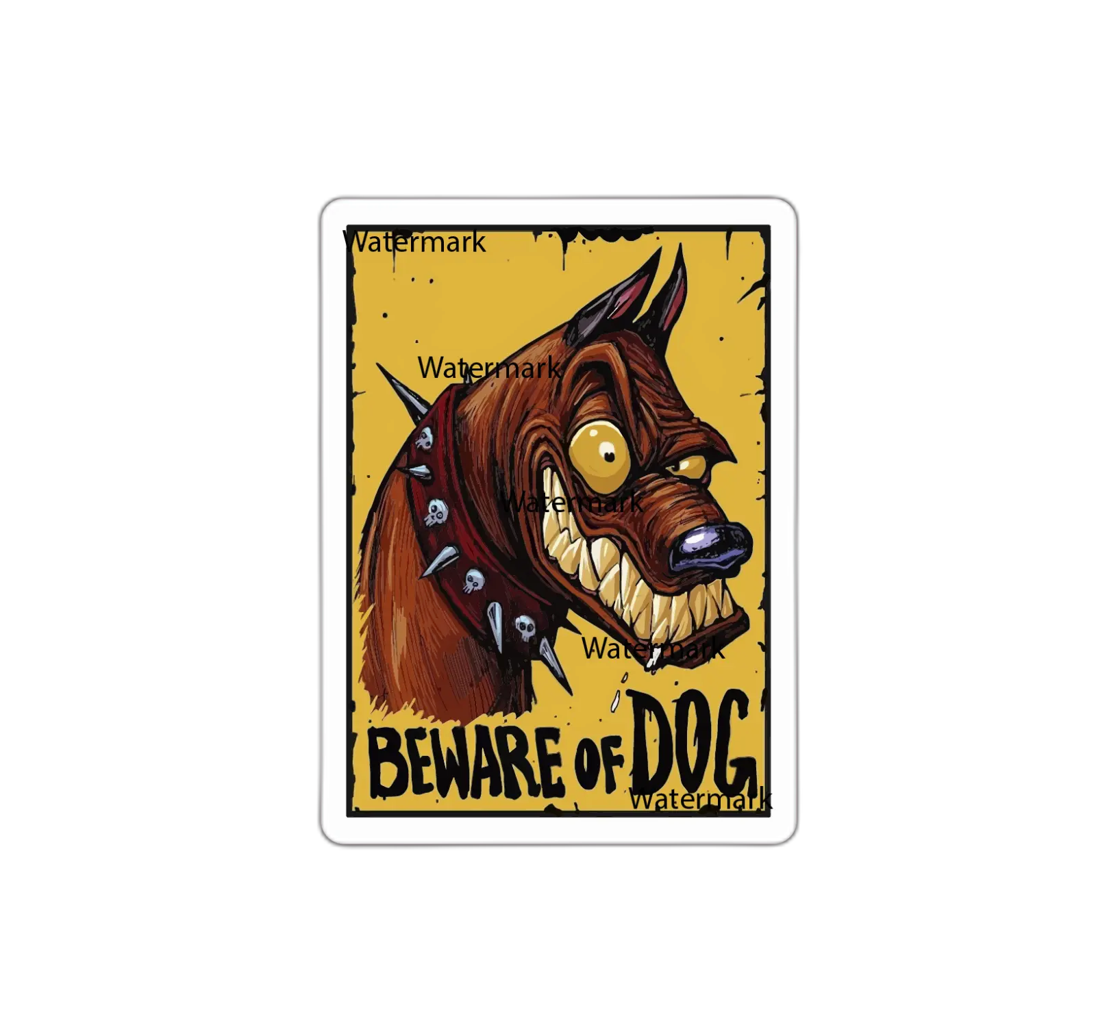 Beware of Dog Sticker Decal