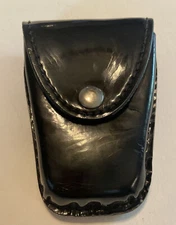 Dutyman 8831 Patent Black Leather Handcuff Holder Belt Pouch