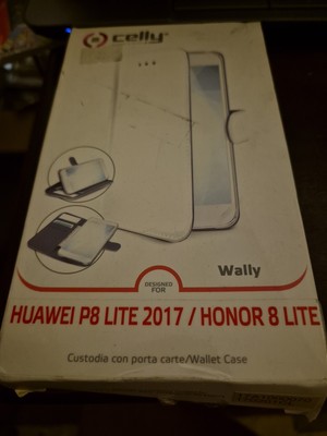 Celly Für Huawei P8 Lite 2017 / Honor 8 Lite Klapptasche  In Weiß