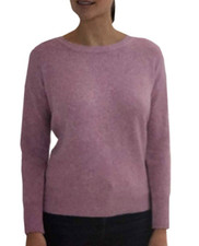 ELLEN TRACY WOMEN'S SUPER SOFT SWEATER MULBERRY HEATHER SMALL NWT