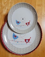 2 Tier Ceramic Mini Cake Stand Dessert - Afternoon Tea Cup Cake Tower  20 & 27cm