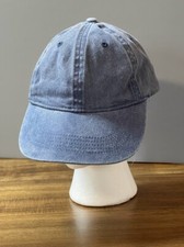 Denim Hat Cap Strap Back Adjustable Blue