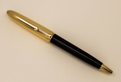 Cartier Dandy Gold Plated Black Lacquer Ballpoint Pen | eBay
