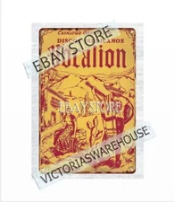 vintage reproduction Mexico Discos Mexicanos Vocalion metal tin sign wall plaque