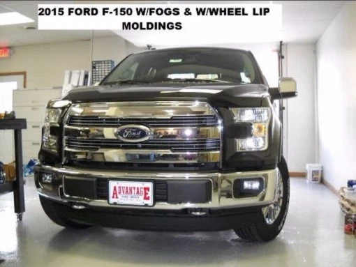 Sujetador con cubierta de máscara delantera Lebra para Ford F150 2015-2017 con nieblas con molduras de borde de rueda Foto 2 de 2