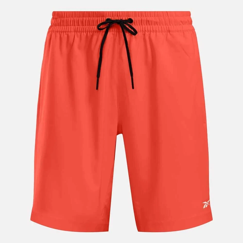 Reebok Men's Workout Woven Short, Orange, 2XL
