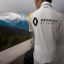 Renault Team F1 Racing Official Formula 1 Polo Shirt 2019 Ex con Sz M White L2