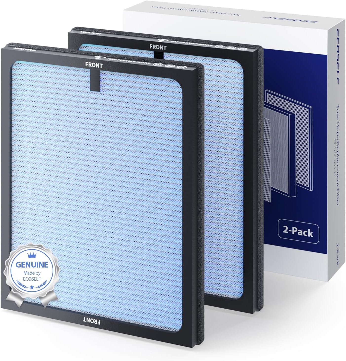 Air Purifier Replacement Filter for  HAP603 Air Purifier,2 Pack, Blue-image