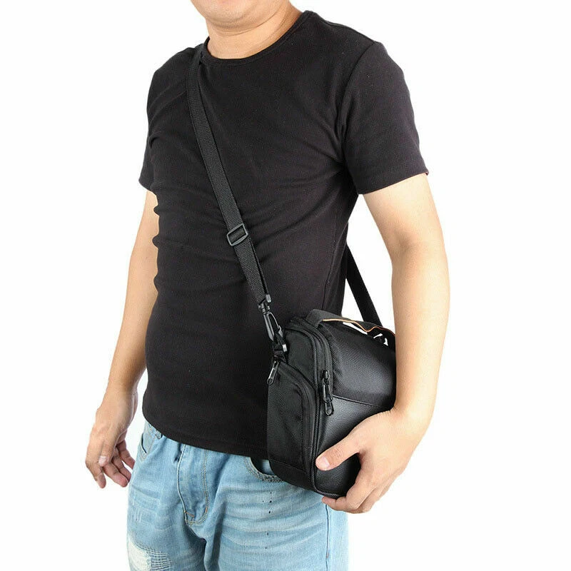 Negro Digital DSLR SLR Cámara Estuche de Hombro Bolso de Cintura para Nikon Canon Impermeable Foto 2 de 4