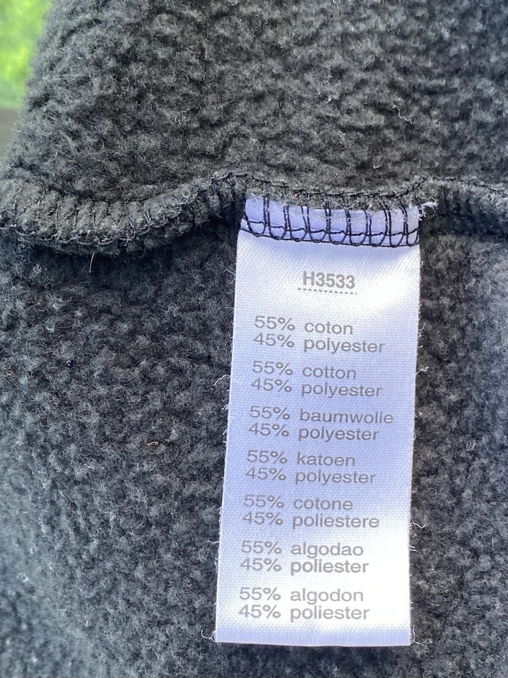 Sudadera con capucha deportiva Lacoste con cremallera completa para hombre logotipo deletreado negra talla 8 Foto 4 de 4