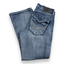 TK Axel Jeans men's 34x28* Treadwell relaxed Boot cut Faded blue denim pants Y2K