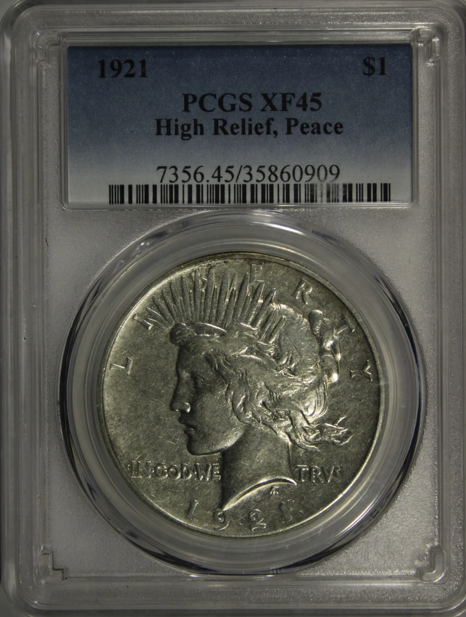 Circulated XF 45 Graded Peace Dollars (1921-1935) for sale | eBay