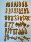 48 Marx 45mm Training Center WWII Playset Green Army Soldiers Vintage 1950s