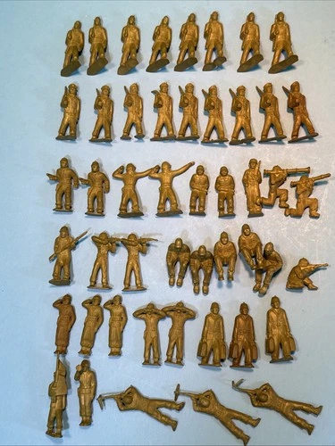 48 Marx 45mm Training Center WWII Playset Green Army Soldiers Vintage 1950s