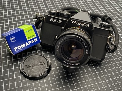  ️Yashica FX-3 + Yashica DSB 28mm f/2,8   STARTER SET, 35mm Analog Film SLR Kit