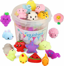 KINGYAO 24Pcs Kawaii Mochi Squishy Toys for Kids Party Favors Stress Relief