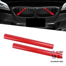 2 PCS Car Grill Inserts Decorative Strip, 12.99In x 1.18In Waterproof ABS