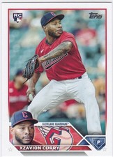 2023 Topps #513 Xzavion Curry RC Cleveland Guardians