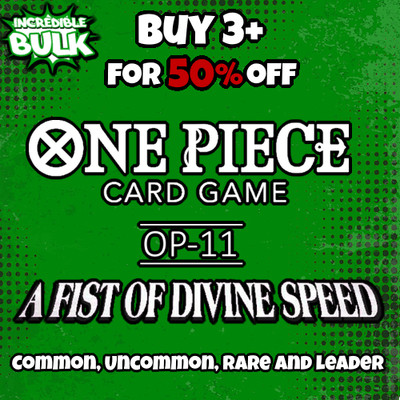 One Piece - OP-11 - A Fist of Divine Speed - Englisch - C / UC / R / L Singles