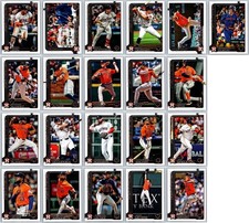 HOUSTON ASTROS 2025 Topps Series 1 & 2 - Base Team Set (21 Cards) Alvarez-Altuve