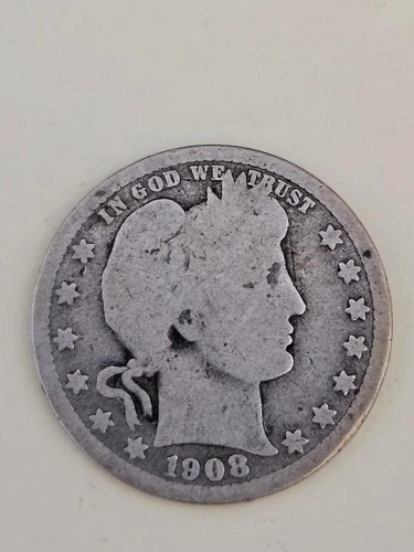 1908 D Barber Quarter G