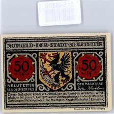 51548519 - Neustettin 50 Pfennig Neustettin / Szczecinek (city and district) 1921