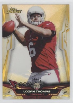 2014 Topps Finest Gold Refractor 34/75 Logan Thomas #124 Rookie RC 0q3