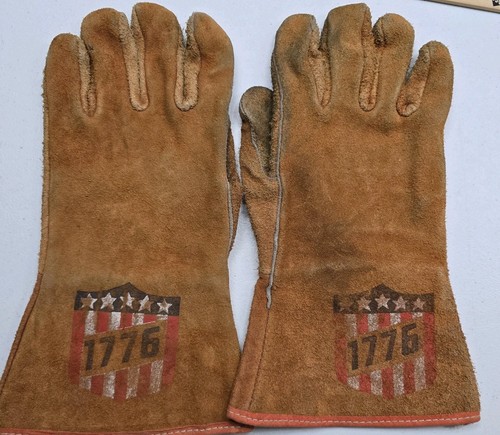 Vintage Leather Welding Gloves 1776 Knoxville Welding Supply 1 Pair