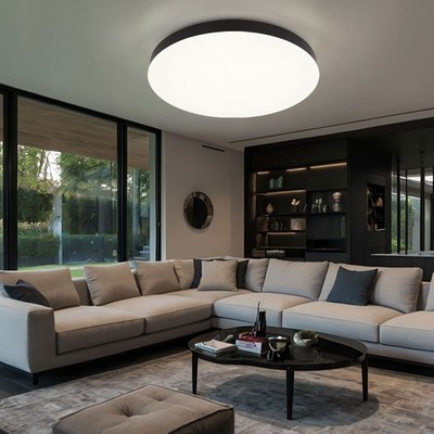 Deckenlampe Deckenleuchte Wohnzimmerlampe schwarz LED BigLight