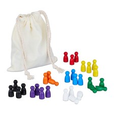 Spielfiguren für brettspiele Spielkegel Set Holzspielsteine 210 g 2,5 cm