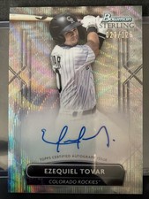 2022 Bowman Sterling  Ezequiel Tovar RC ROOKIE Wave Refractor 22/125 Auto