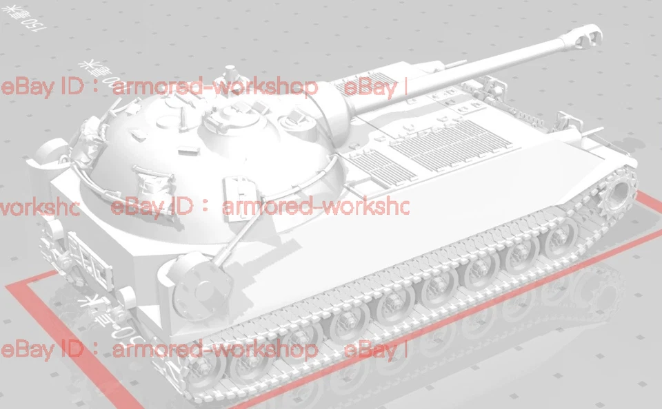 3D Printed 1/72 M a Chrysler K heavy tank Unpainted - Image 4 of 4