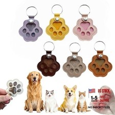 3 Pcs Paw Print Pet Hair Keepsake Memorial Keychain, Store Pet 6 Pcs Color a