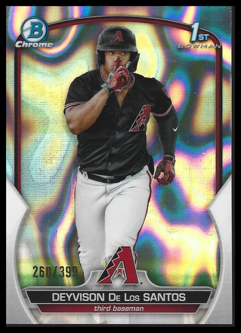 2023 Bowman Deyvison De Los Santos Chrome Lava Refractor #/399 #BCP-116 Marlins