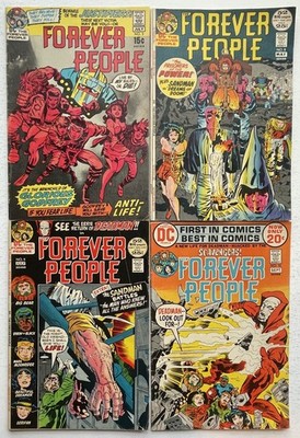 Forever People #3, 8, 9, 10. 4 Issue Lot. KEYS. Jack Kirby. DC 1971-72.