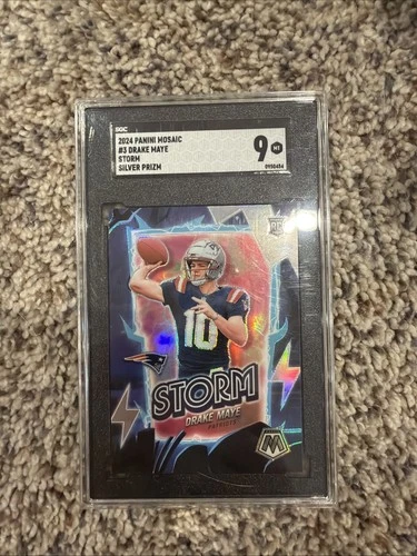 2024 Panini Mosaic - Storm Drake Maye #3 Silver Prizm (RC)