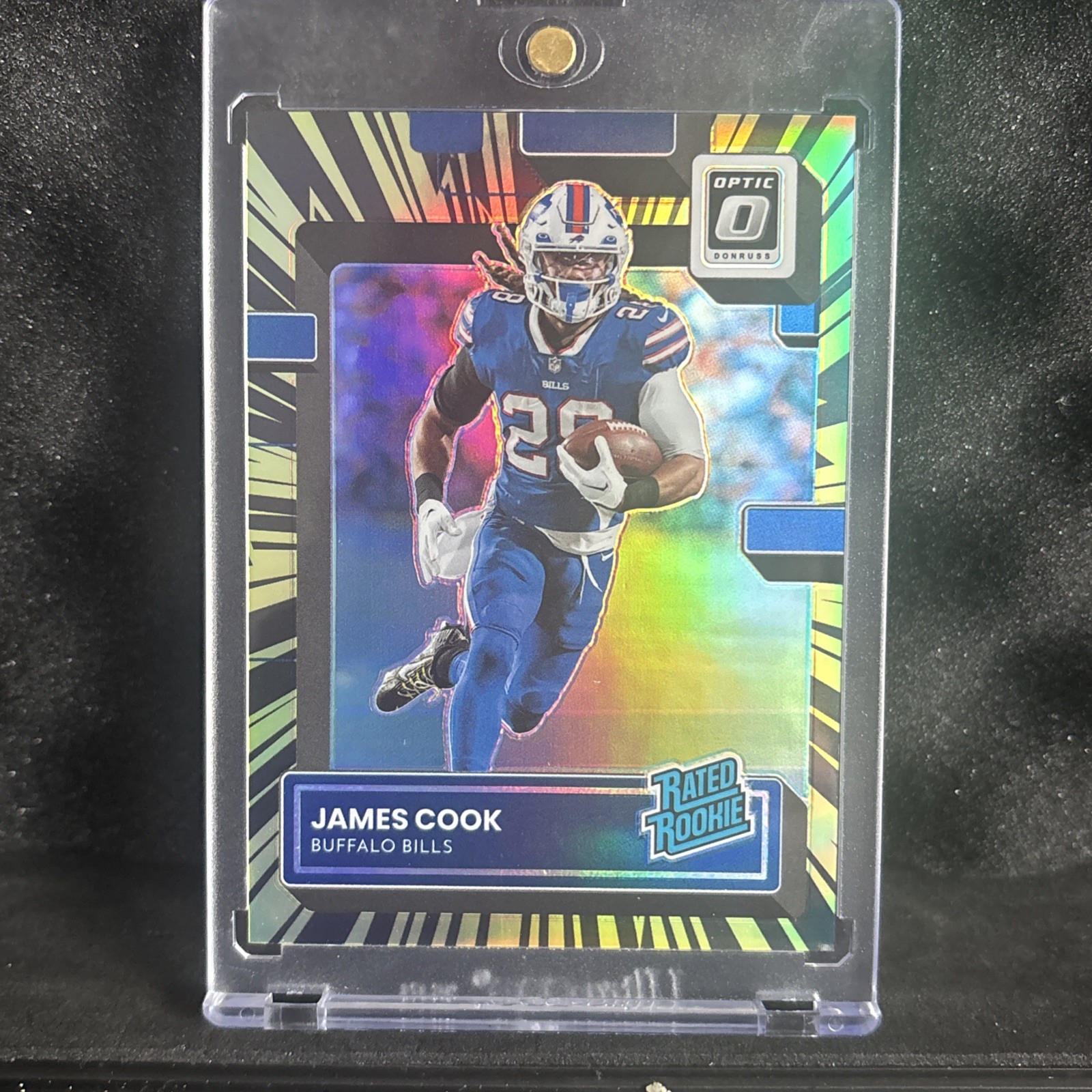 JAMES COOK 2022 DONRUSS OPTIC RATED ROOKIE ELECTRICITY PARALLEL /65 #215