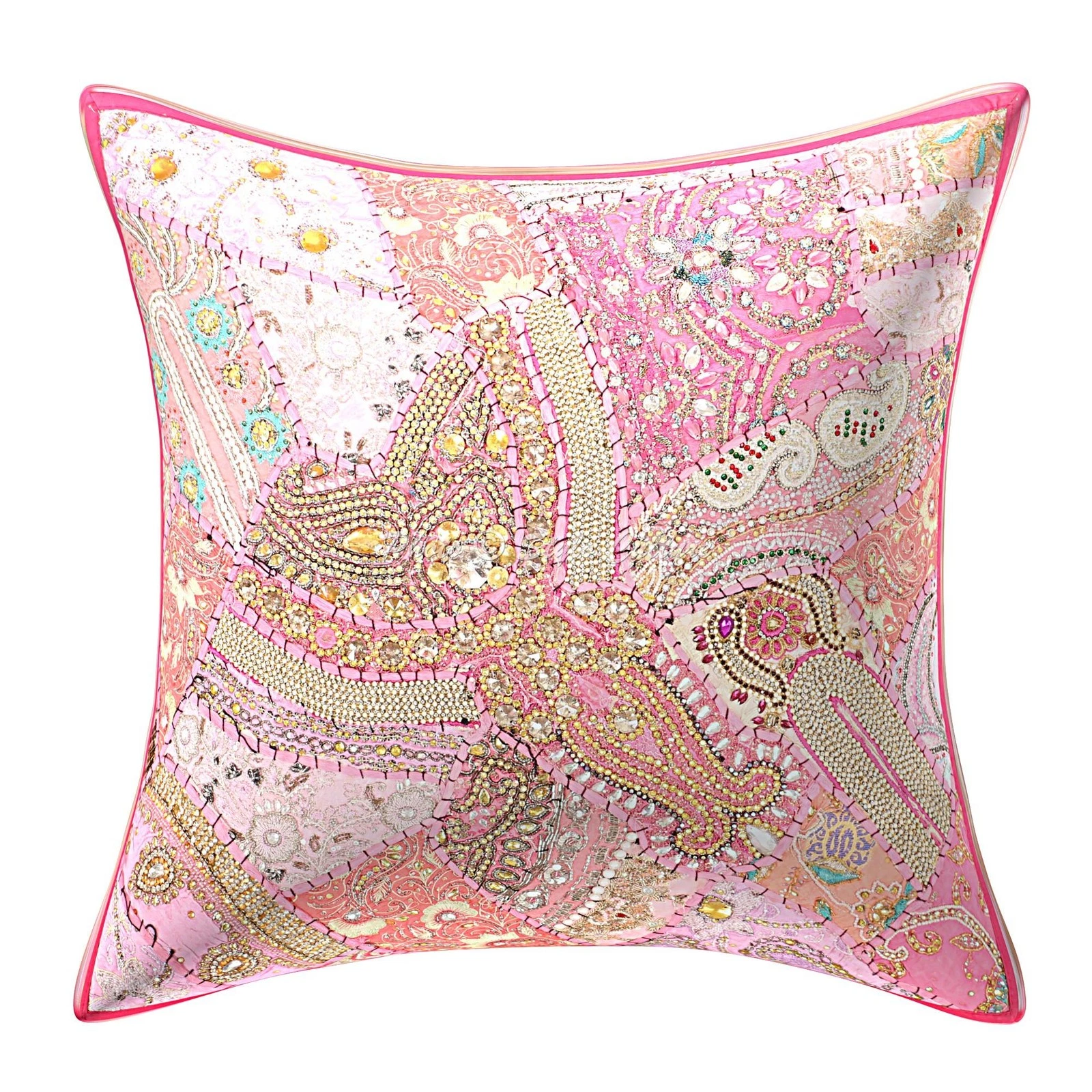 Home Decor Pillow Cover Beaded Bohemian Beaded Cushion Cover Throw 60 x 60 cm