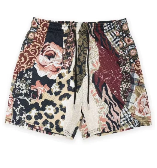 Eric Emanuel Style Kinetic Multi Print Logo Mesh Shorts - Beach, Summer, Gym